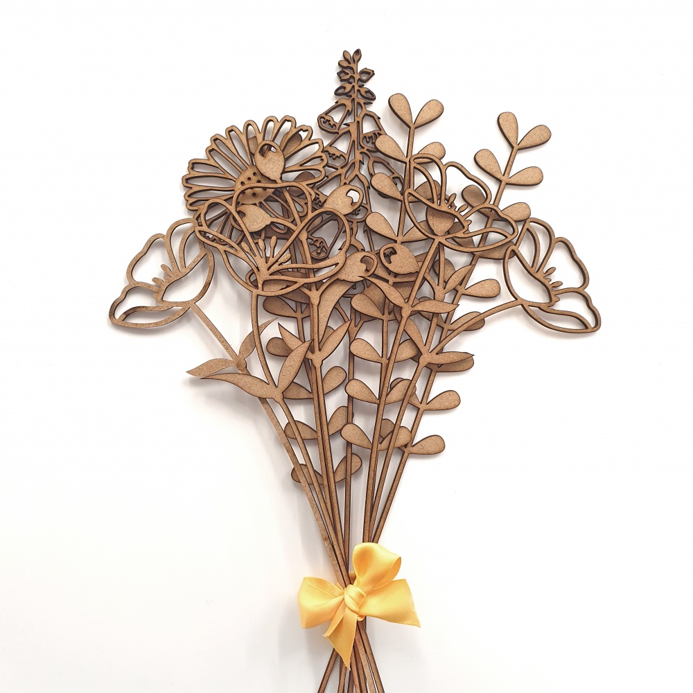 Flower Bouquet SPRING MIX - MDF